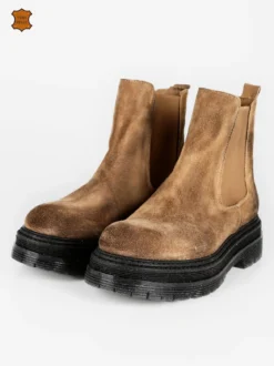 Made In Italy Stivaletti in pelle scamosciata da donna