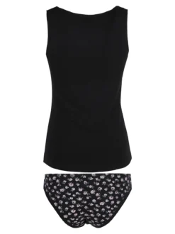 Magic Dream Coordinato donna intimo con top e slip - nero