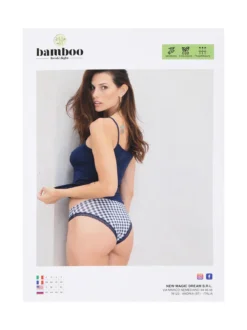 Magic Dream Coordinato intimo da donna con top e slip a quadretti