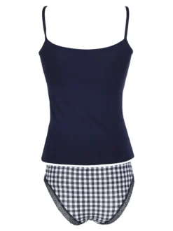 Magic Dream Coordinato intimo da donna con top e slip a quadretti