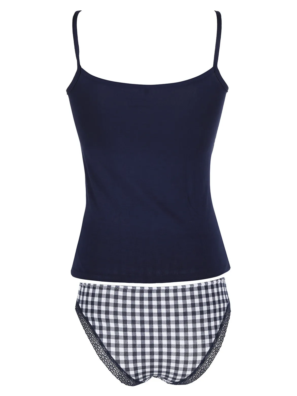 Magic Dream Coordinato intimo da donna con top e slip a quadretti