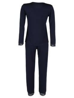 Magic Dream Pigiama lungo da donna con scollo a V in pizzo
