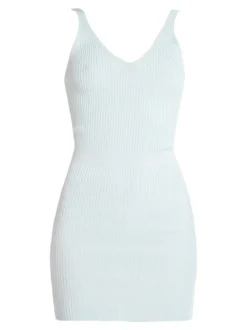 Maglificio Vestito corto donna in maglia a costine