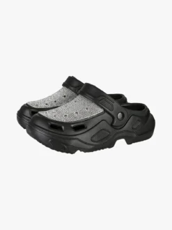 Maira Ciabatte donna in gomma con strass - nero