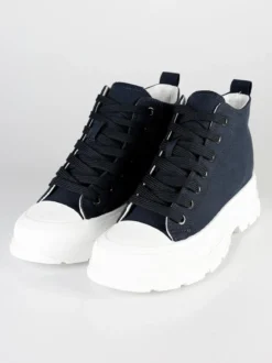 Maira Sneakers alte in tela con platform