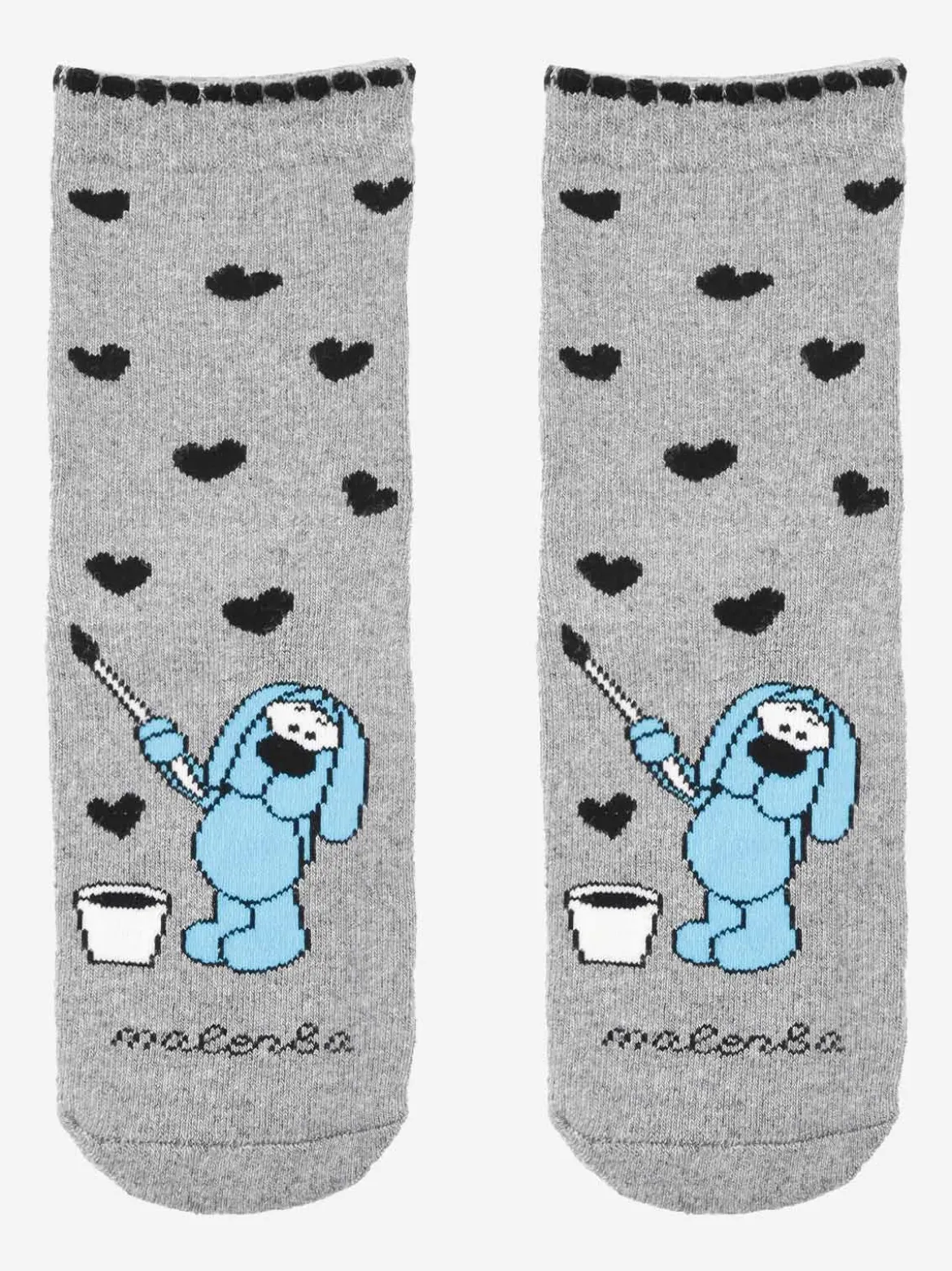 Malerba Calze antiscivolo bambina in caldo cotone con cuori
