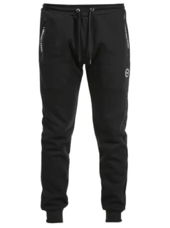 M.Angel Pantaloni sportivi da uomo in felpa con polsini