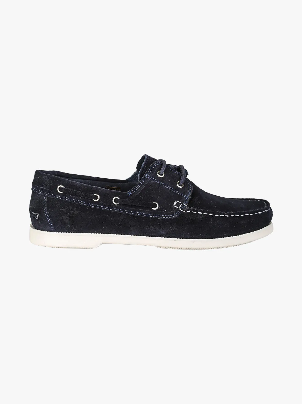 Marina Militare Mocassini da uomo in pelle scamosciata con lacci - blu scuro