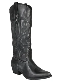 Martin Pescatore Stivali donna texani con zip - nero