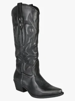 Martin Pescatore Stivali donna texani con zip - nero