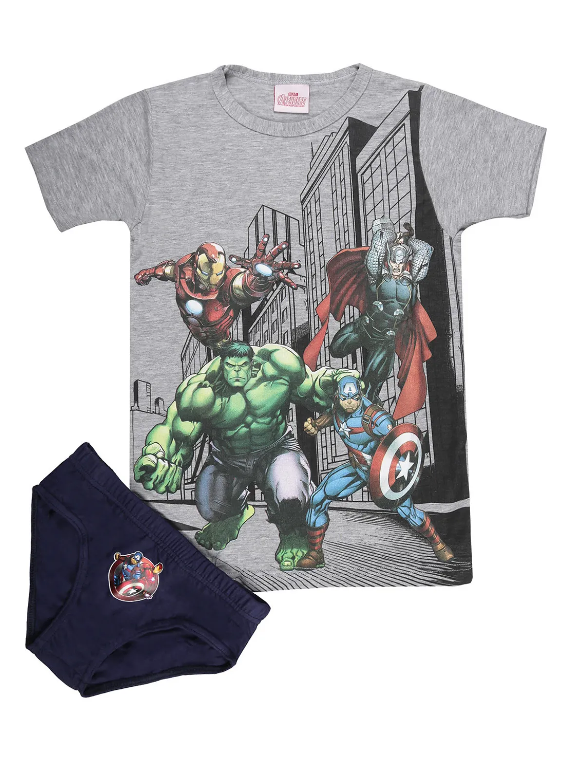 Marvel Avengers Completo intimo bambino 2 pezzi T-shirt + slip