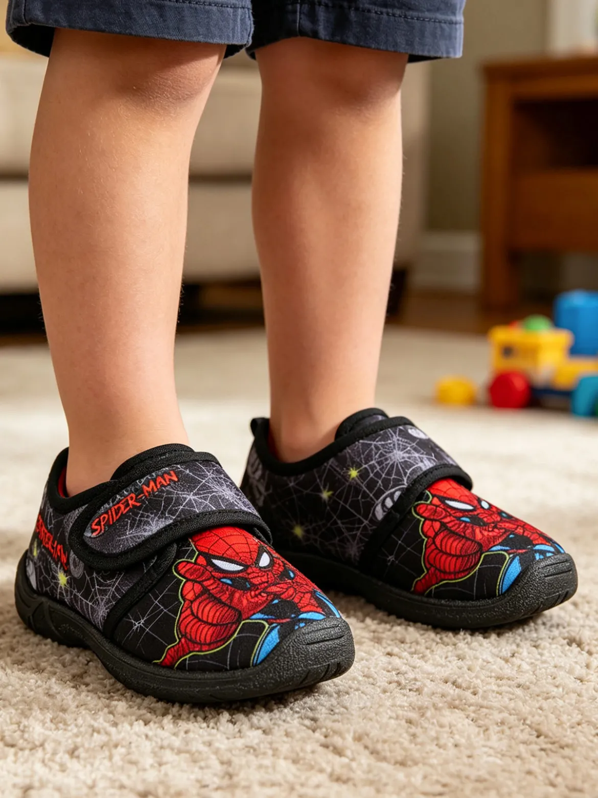Marvel Spider-Man Pantofole da bambino con strappo - multicolore