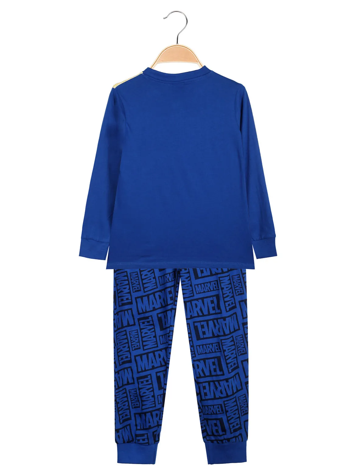 Marvel Spider-Man Pigiama lungo da bambino in cotone con stampe - blu
