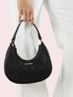 Maxfly Borsa mini hobo da donna - nero