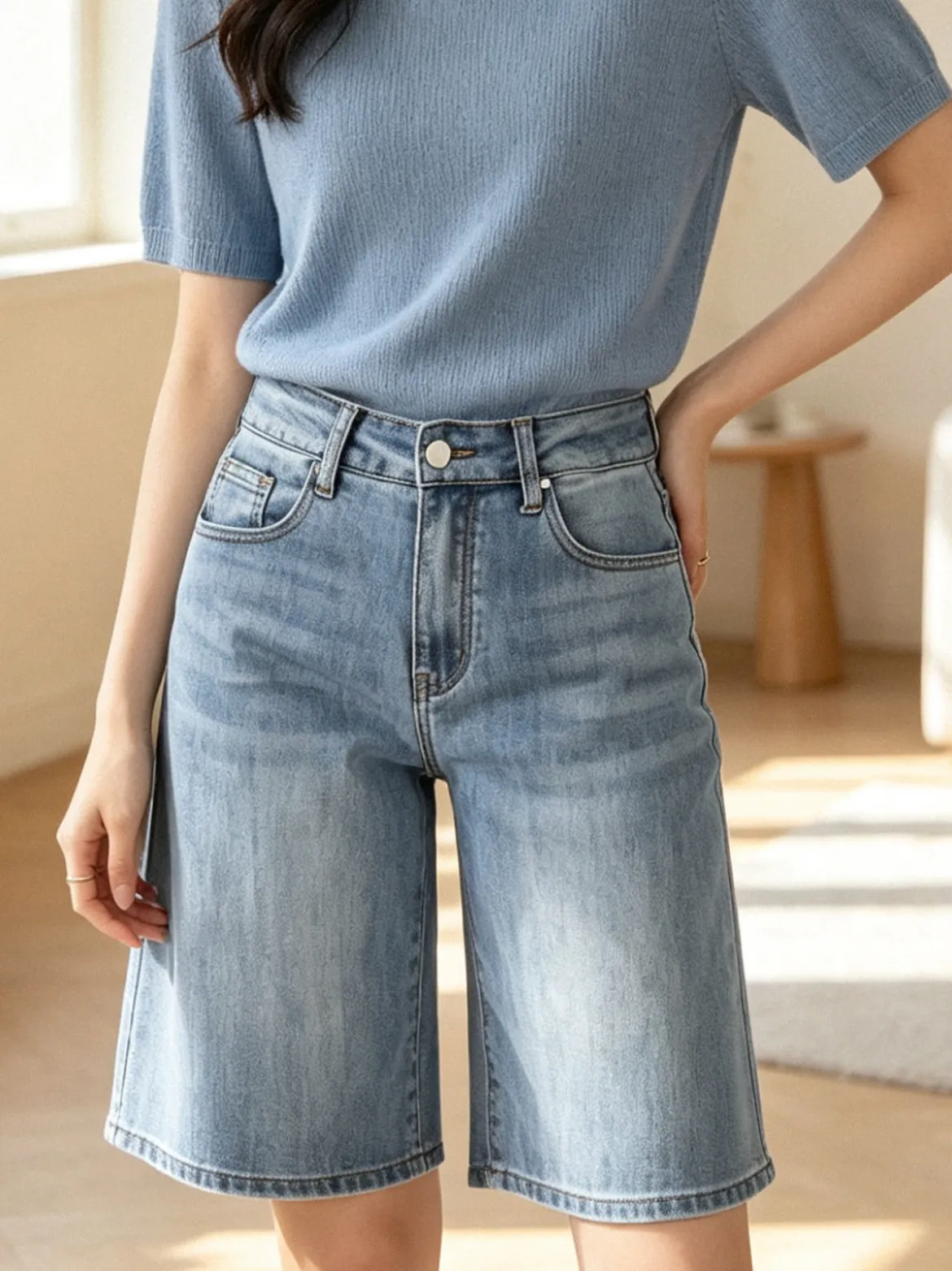 Max & Liu Bermuda donna in jeans - jeans