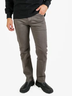 Max & Liu Pantaloni da uomo regular fit in cotone taglie grandi - grigio scuro