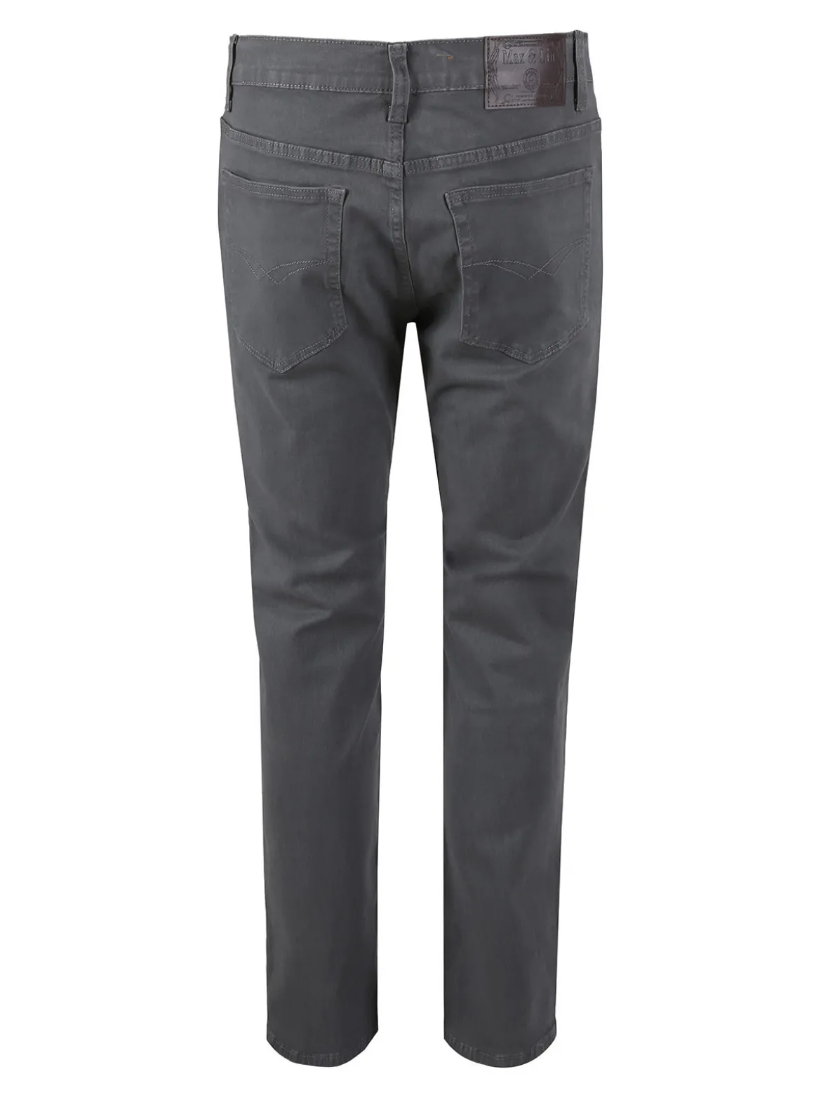 Max & Liu Pantaloni da uomo regular fit in cotone taglie grandi - grigio scuro