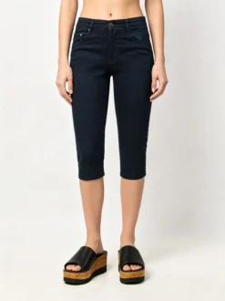 Max & Liu Pantaloni donna a pinocchietto in cotone