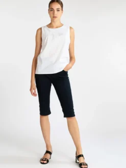 Max & Liu Pantaloni donna a pinocchietto in cotone