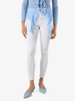 Max & Liu Pantaloni donna push-up - bianco
