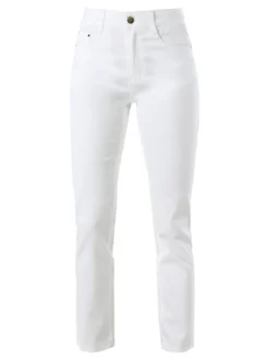 Max & Liu Pantaloni regular da donna - bianco