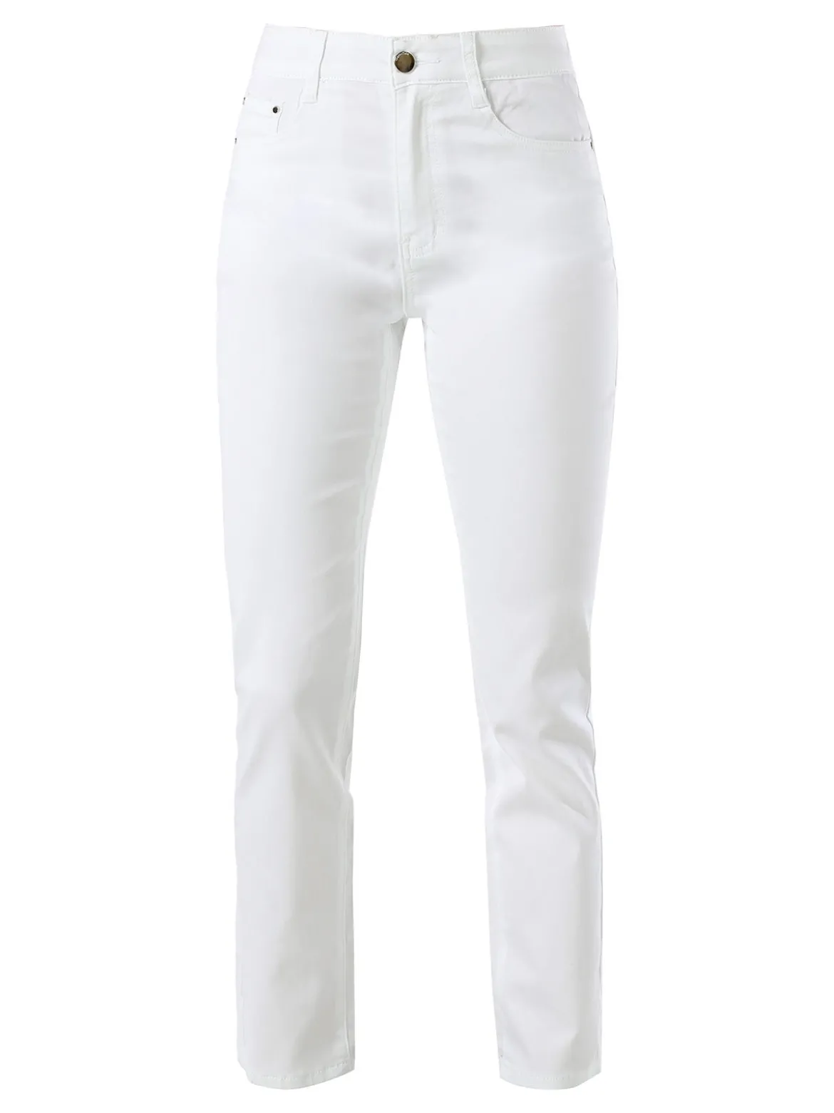 Max & Liu Pantaloni regular da donna - bianco