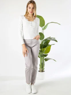 Max & Liu Pantaloni regular da donna - grigio