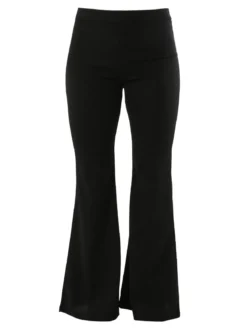 Maya Pantaloni eleganti da donna con finale a zampa - nero