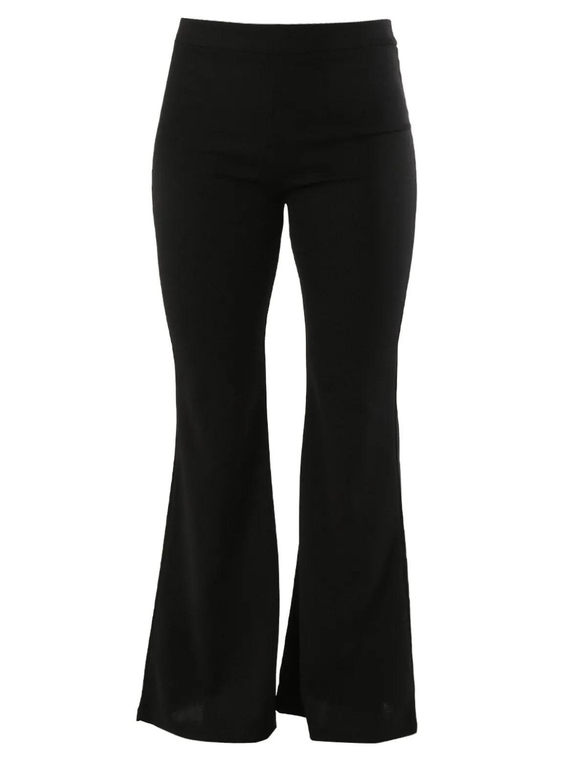 Maya Pantaloni eleganti da donna con finale a zampa - nero