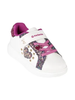 Melania Sneakers da bambina con cinturino a strappo