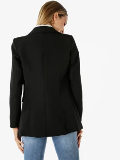 Melitea Blazer donna aperto con scollo risvoltato - nero