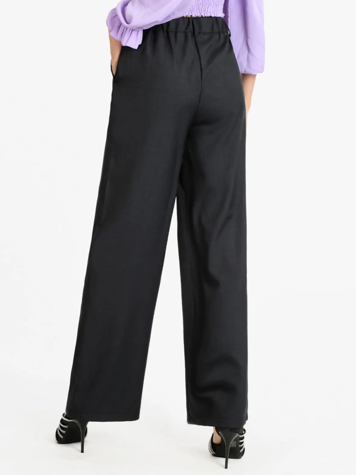 Melitea Pantaloni donna a gamba larga