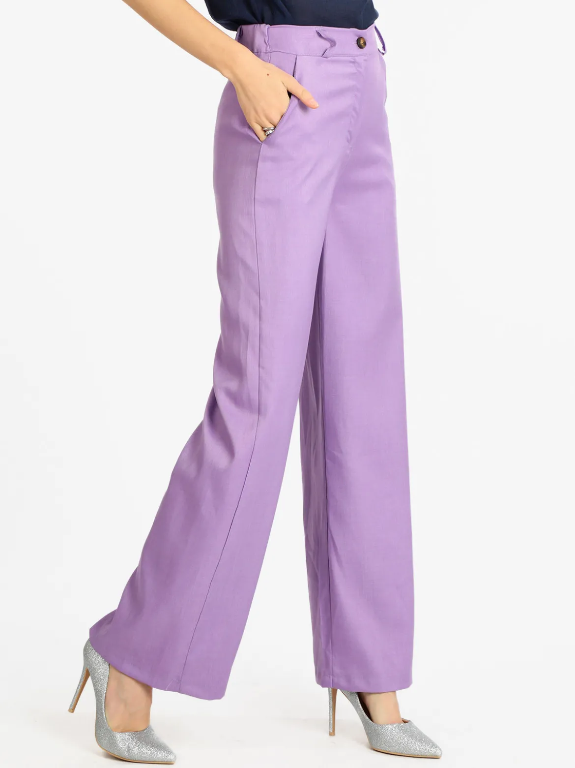 Melitea Pantaloni donna a gamba larga