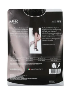 Meri Collant microrete da donna - nero