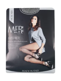 Meri Collant microrete da donna - nero
