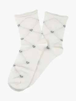 Meritex Calze corte donna in caldo cotone - bianco