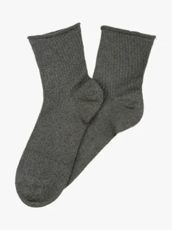Meritex Calze corte lurex da donna - militare