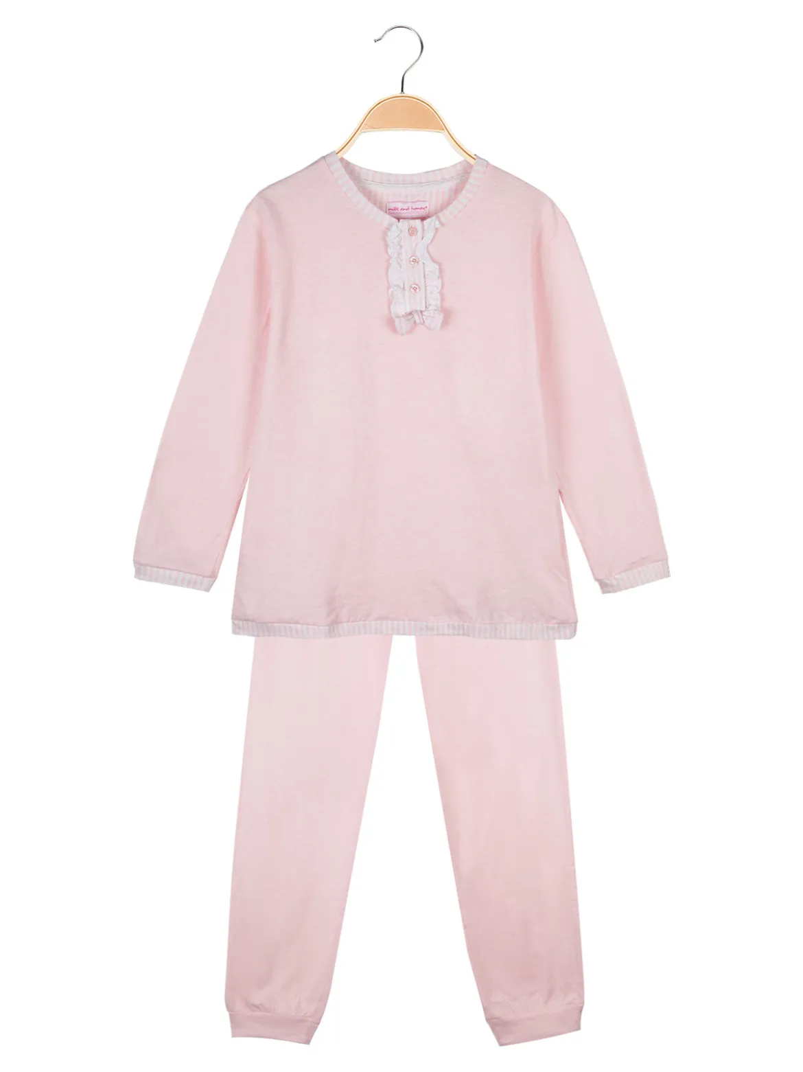 Milk And Honey Pigiama serafino in cotone
