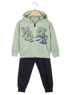 Milk Pub Completo tuta neonato 3 pezzi con cappuccio e zip