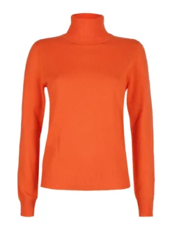 Mimoii Maglione dolcevita da donna in misto lana e cashemere