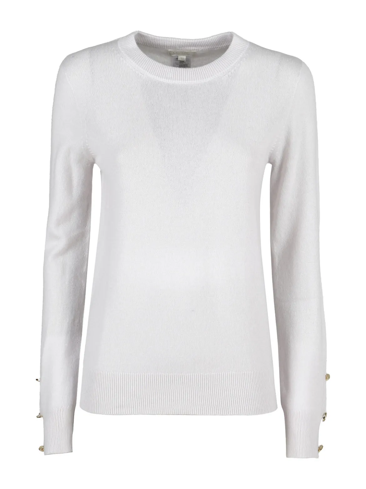 Mimoii Maglione donna in misto lana e cashemere con bottoni decorativi