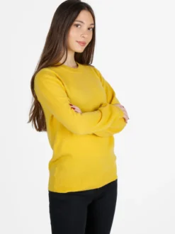 Mimoii Maglione donna in misto lana e cashemere con bottoni decorativi
