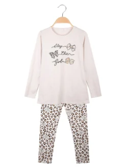 Miss Bellina Completo 2 pezzi da bambina con maglietta e leggings