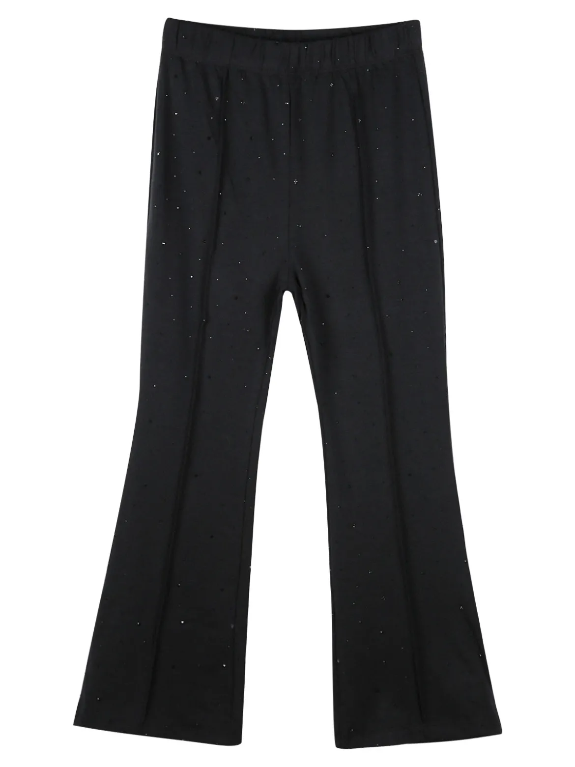 Miss Bellina Completo 2 pezzi da bambina con pantalone luccicante - bianco