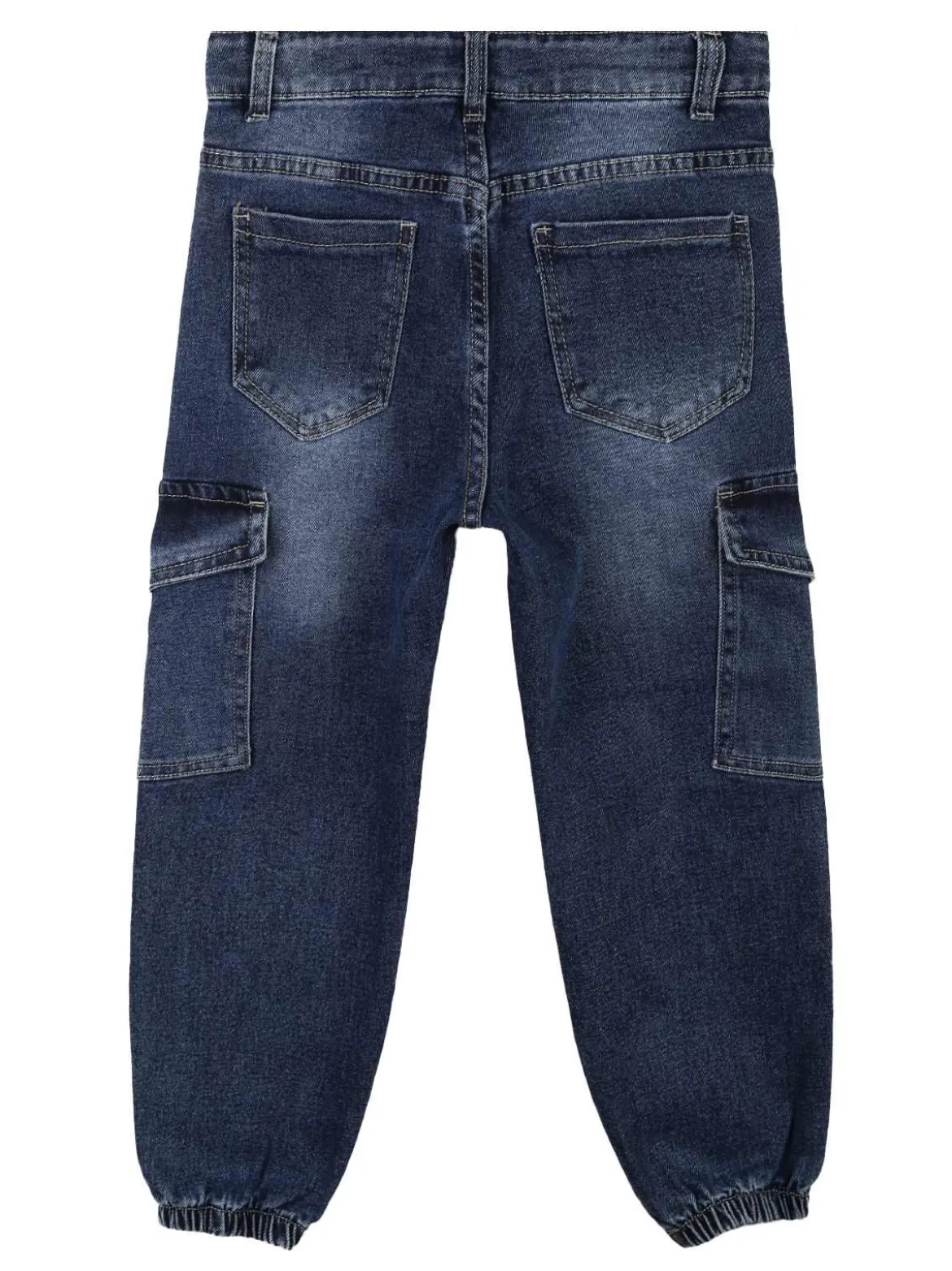 Miss Brum Jeans bambina con tasconi e polsini