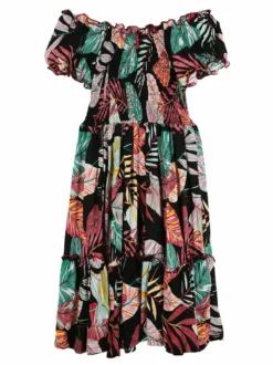 Miss Brum Vestito bambina in cotone manica corta
