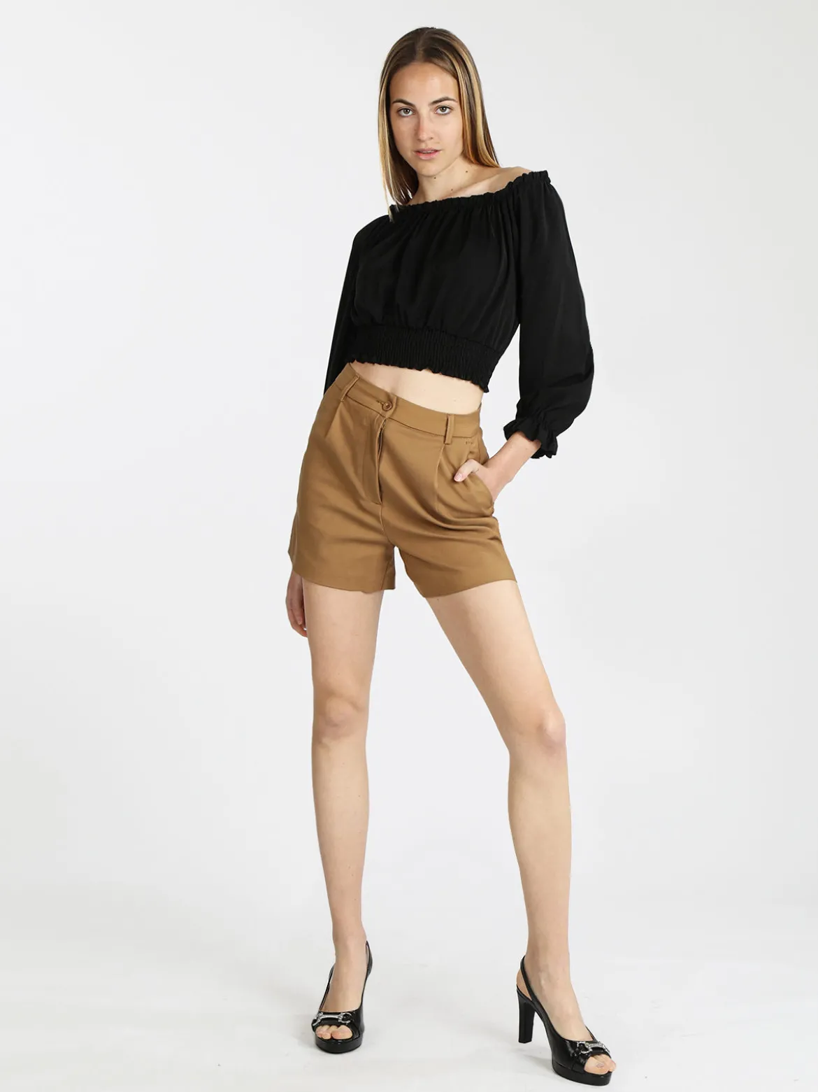Miti Baci Shorts donna a vita alta