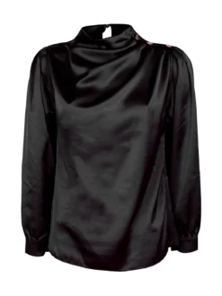 Moda Fashion Blusa in simil seta da donna