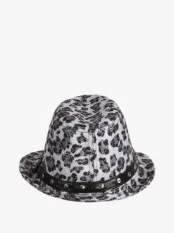 Monica Narducci Cappello donna animalier con borchie