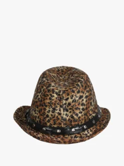 Monica Narducci Cappello donna animalier con borchie